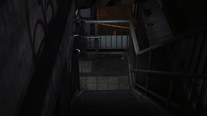 夜　階段